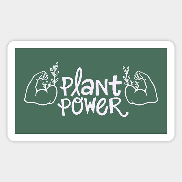 Plant Power Magnet by IllustratedActivist